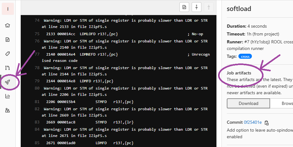 Finding ZIP file with the output in it